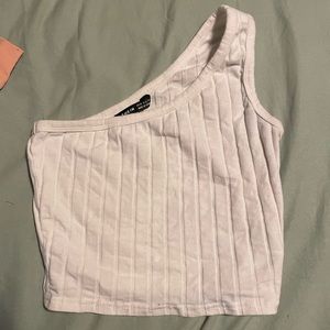 small white crop top